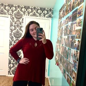 Joseph Ribkoff Burgendy Long Sleeve